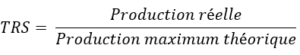 Calcul du TRS par le rapport des productivités